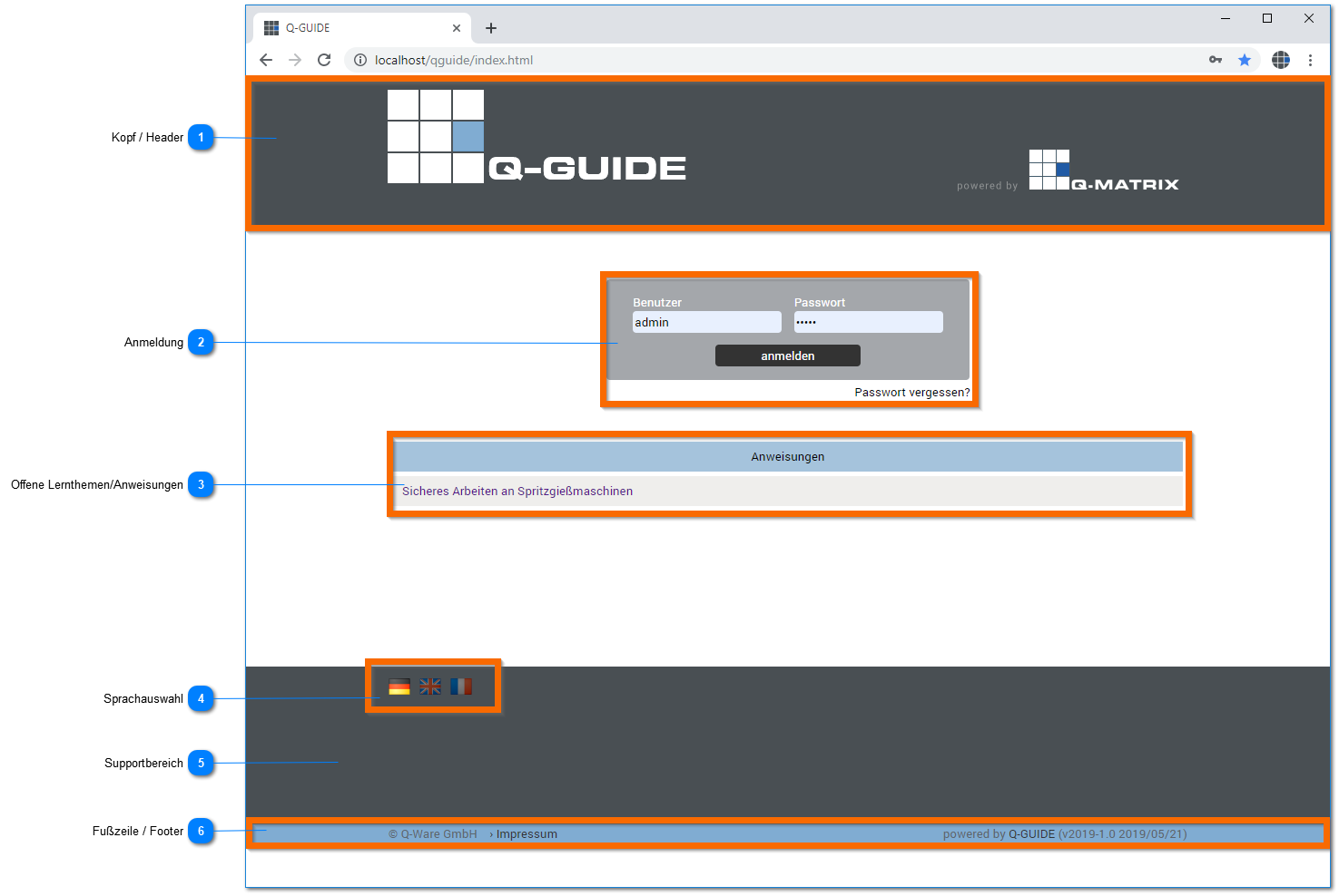 2.2.3. Programmbildschirm